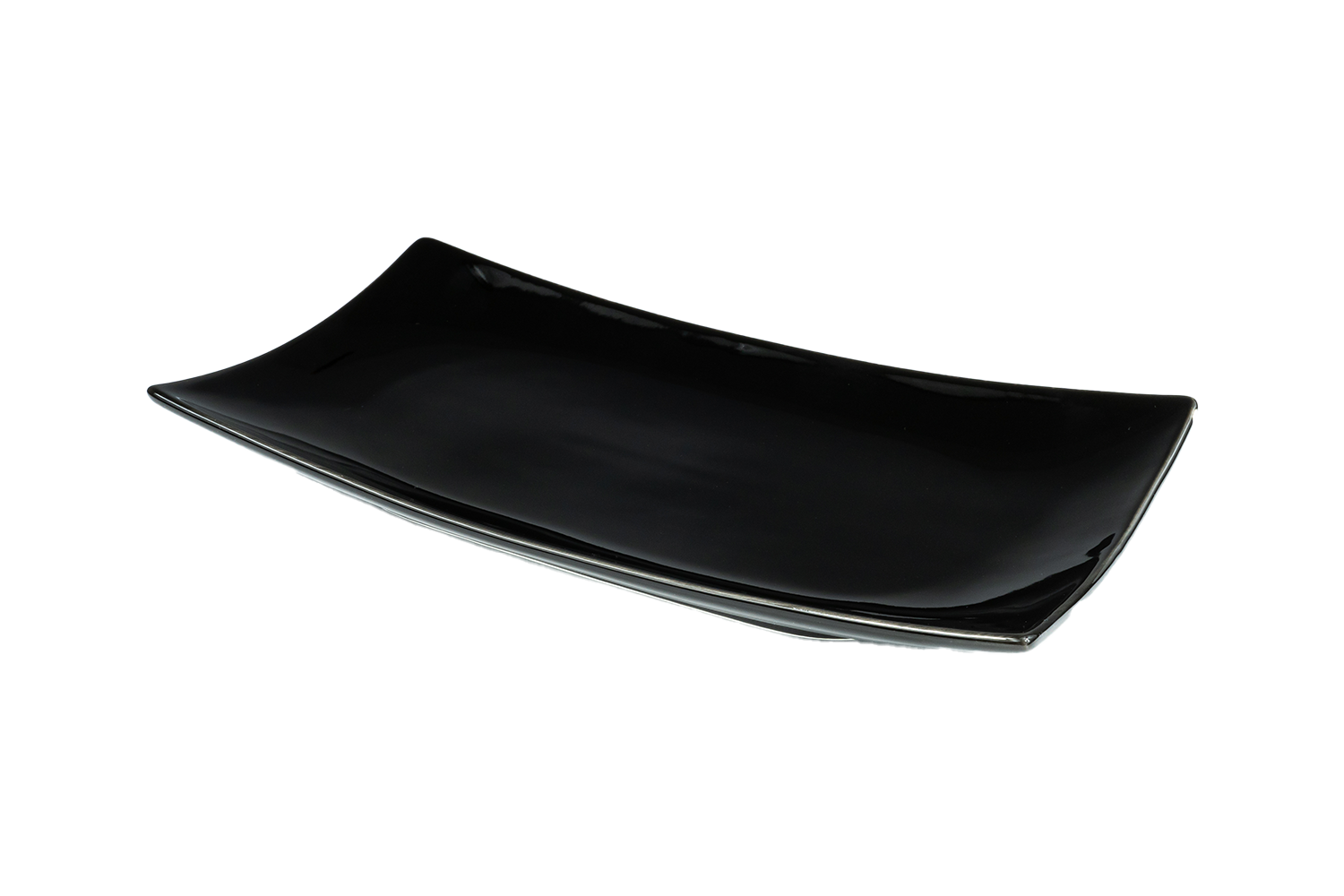 Beefstone Porzellan-Platte passend zu Modell "UNO" - schwarz glänzend